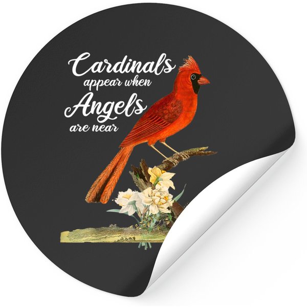 Cardinal Bird Appear When Angels Are Near Red Cardinal Wild Sticker-image