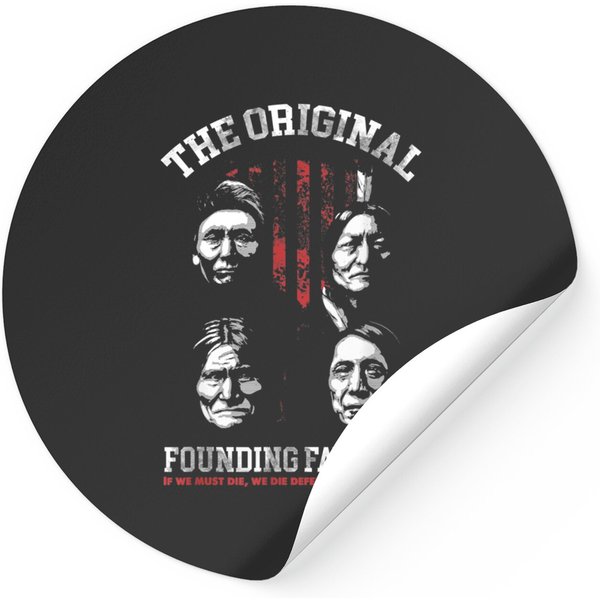 The Original Founding Fathers Native American Sticker-image