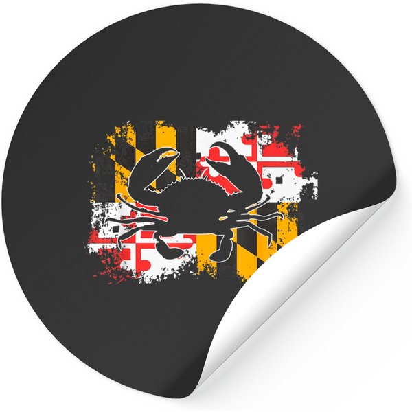 Crab Maryland Flag Sticker-image