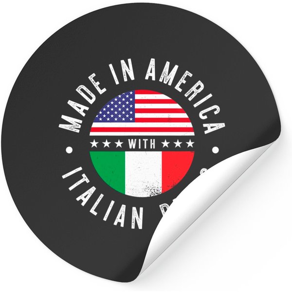 Black In Italian Sticker Made In America With Italian Parts-image