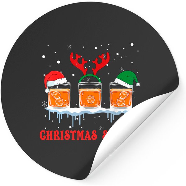Christmas Spirits Bourbon Scotch Whiskey Sticker-image