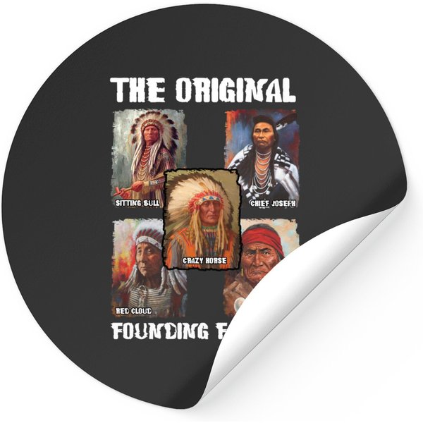 The Original Founding Fathers Native American Sticker-image