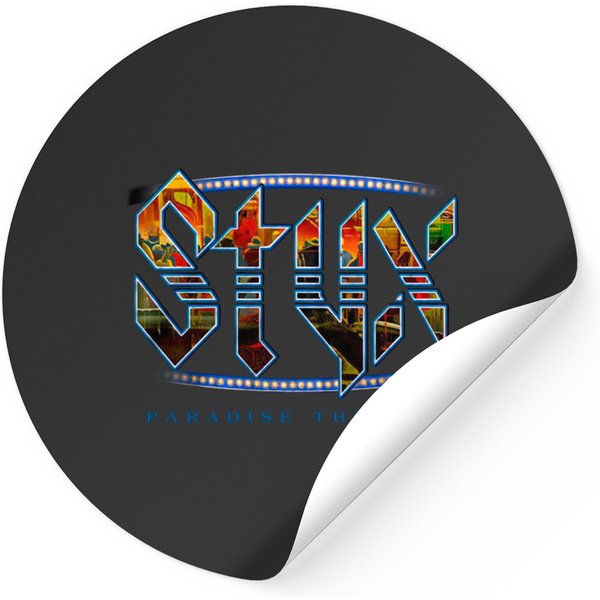 Styx Rock Band 1981 Album Paradise Theatre Black Sticker-image
