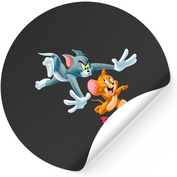 Tom And Jerry Sticker Classic Style Chase Portrait-image