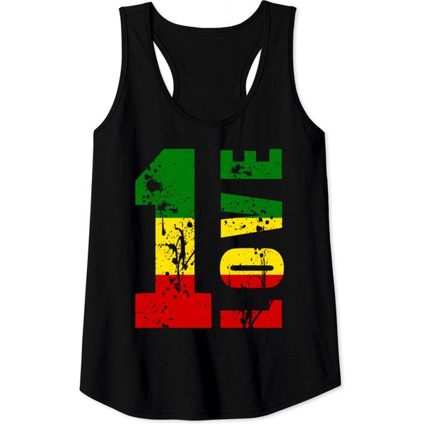 One Love Jamaica Apparel Rasta Reggae Music Caribbean Pride Tank Top-image