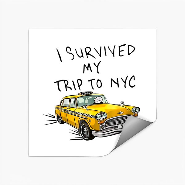 I Survived My Trip To Nyc Sticker-image