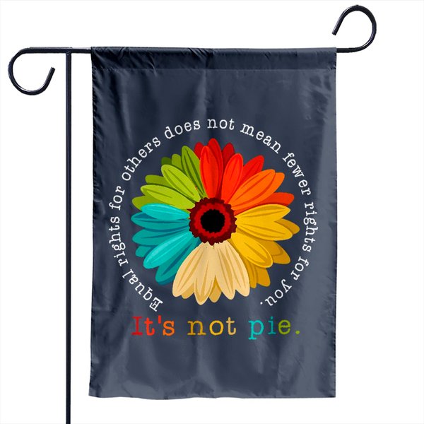 Equality Symbol Garden Flags