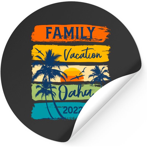 Oahu Hawaii Hawaiian Vacation 2022 Matching Family Group Sticker-image