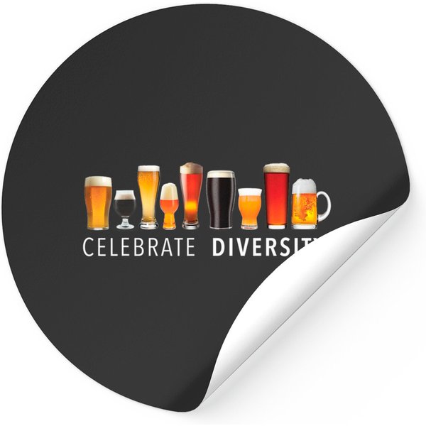 Celebrate Diversity Craft Beer Drinking Sticker-image