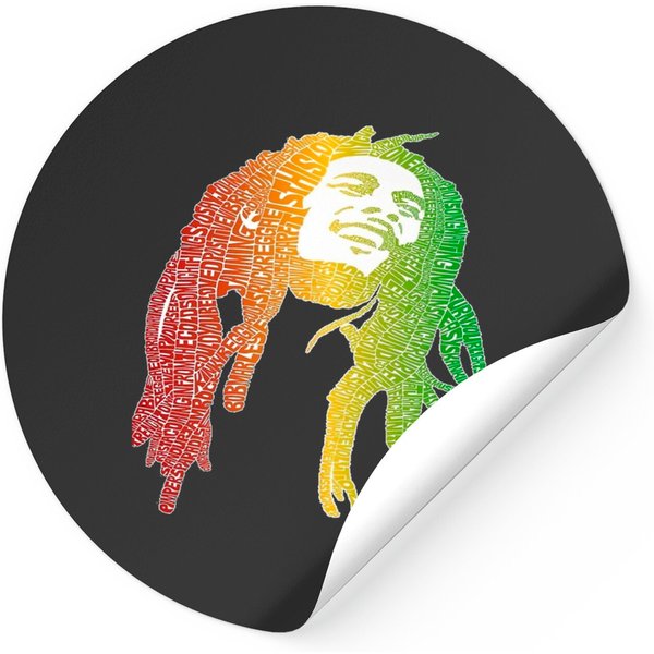 Affiche De Bob Marley Art Sticker-image