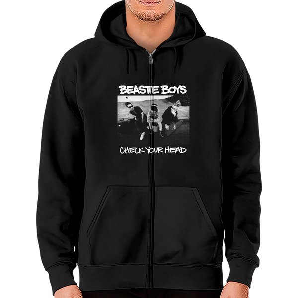 Vintage Fade Beastie Boys Check Your Head Zip Hoodies-image