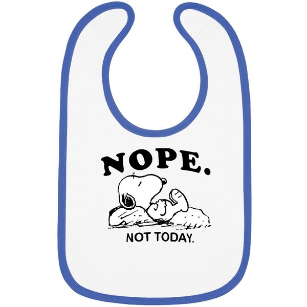 Snoopy Nope Not Today Bibs-image