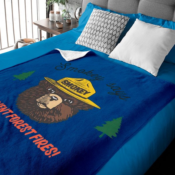Smokey The Bear Baby Blankets-image