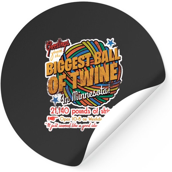 The Biggest Ball Of Twine In Minnesota - Weird Al - Stickers-image