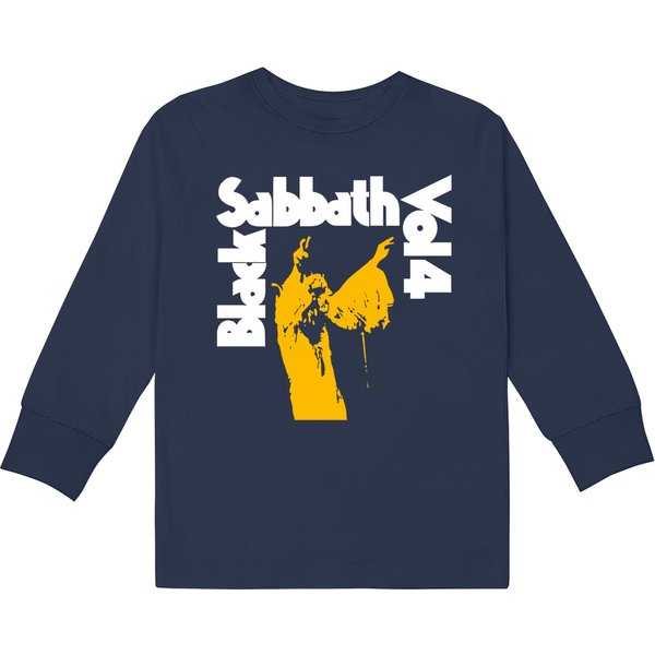 Black Sabbath Vol. 4 Vintage Coal Kids Long Sleeve T-Shirts-image