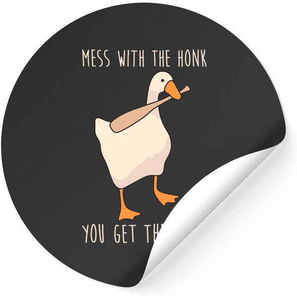 Mess With The Honk You Get The Bonk Stickers-image