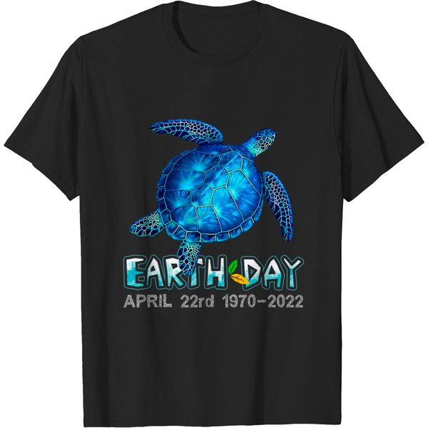 Turtle Earth Day April 22Nd 1970 2022 Nature Protection T-Shirt-image