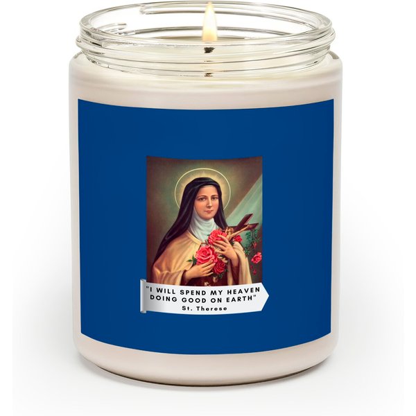 St Therese Of Lisieux Saint Therese Of Child Jesus Catholic Scented Candles-image