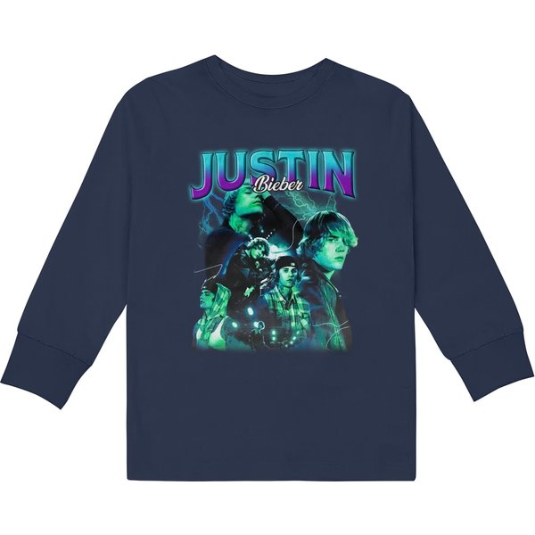 Justin Bieber Justin Bieber Justice World Tour Kids Long Sleeve T-Shirt-image