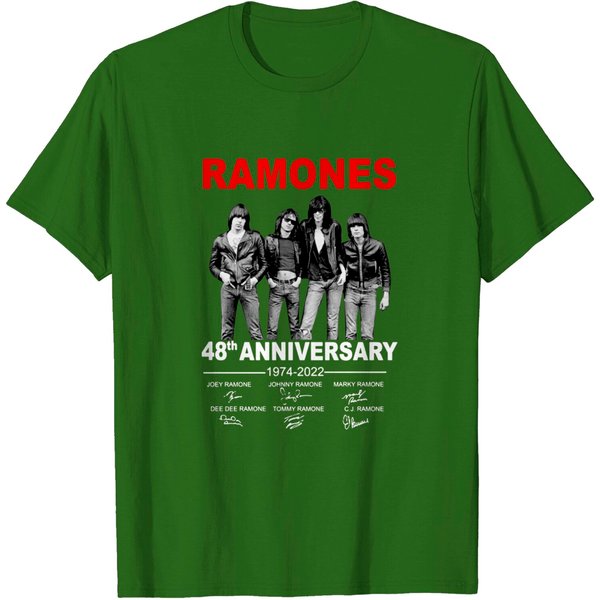 Ramones 48Th Anniversary 1974-2022 Signatures T-Shirt-image