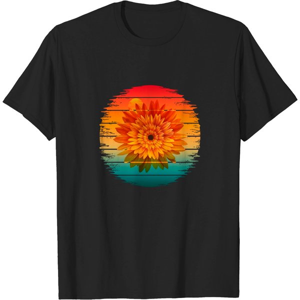 Vintage Sunflower - Sunflower - T-Shirt-image