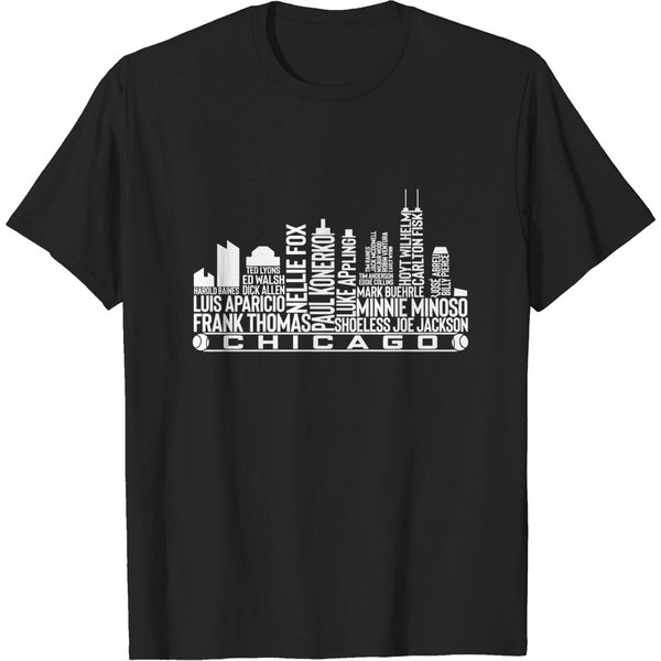 Chicago Baseball Team Skyline T-Shirt-image