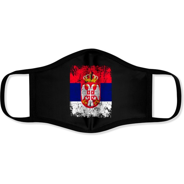 Serbia Flag Face Masks-image