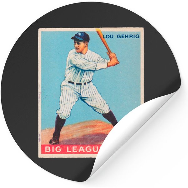 Lou Gehrig 1933 Goudey Baseball Card - Lou Gehrig - Stickers-image