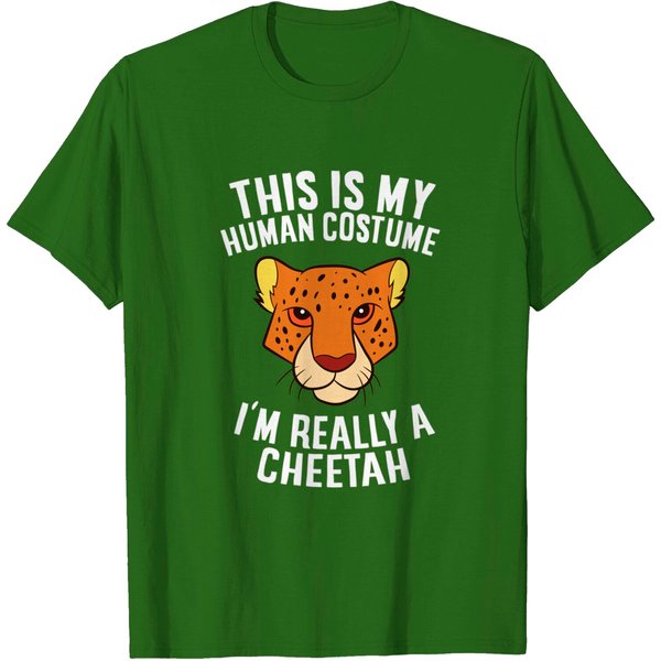 Funny Cheetah Costume I'm Really A Cheetah T-Shirt-image