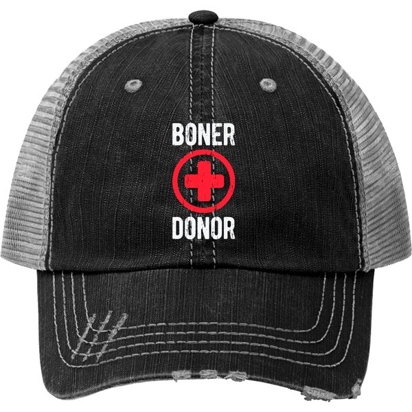 Boner Donor Pullover Trucker Hats-image