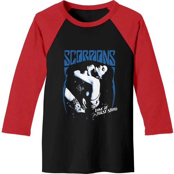 Scorpions Baseball Tees Love At First Sting Black Tee