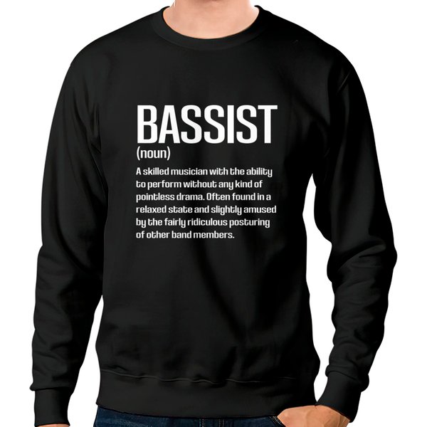Funny Bass Player Bassist Definition Sweatshirts-image