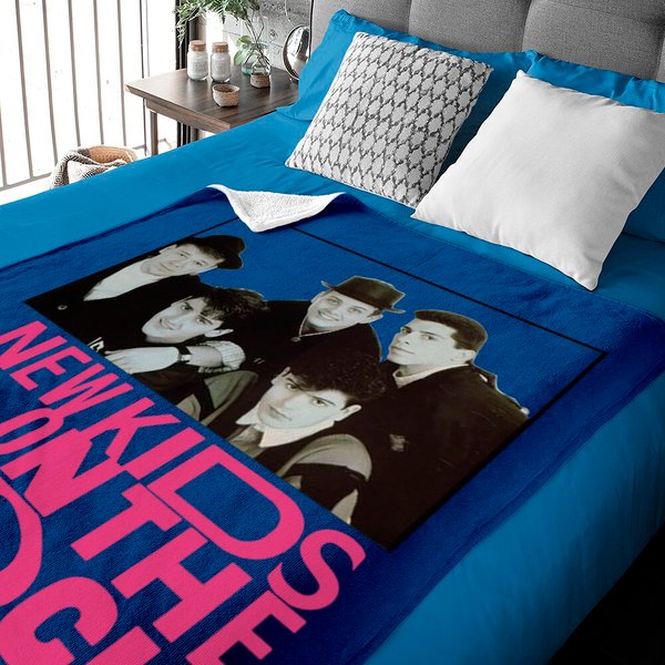 Vintage Nkotb Pink Baby Blankets, New Kids On The Block Vintage Style Baby Blankets-image
