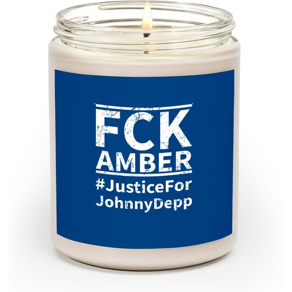 Justice For Johnny Depp Fck Amber Classic Scented Candles-image