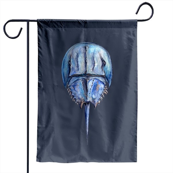 Blue Horseshoe Crab - Horseshoe Crab - Garden Flags-image