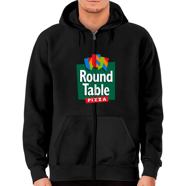 Round Table Pizza Zip Hoodies-image