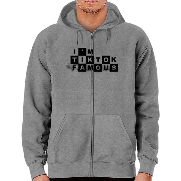 Tiktok Famous - Black - Limited Edition - Tiktok - Zip Hoodies-image