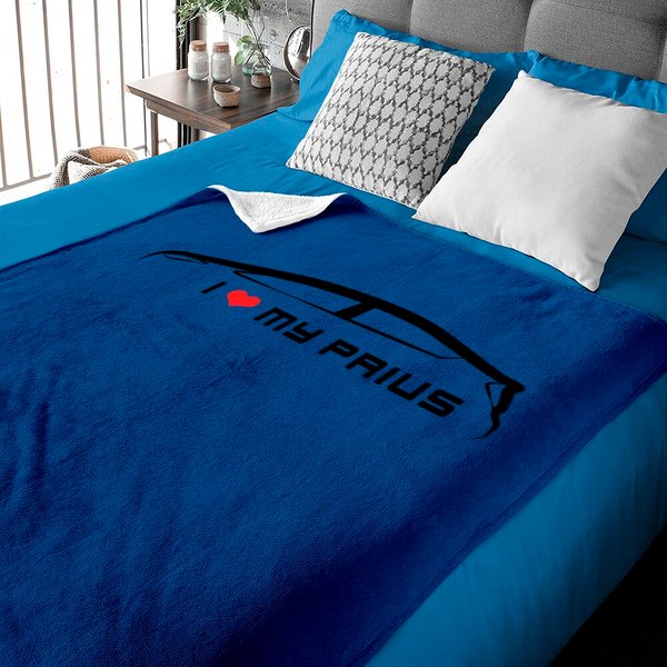 I Love My Prius Baby Blankets