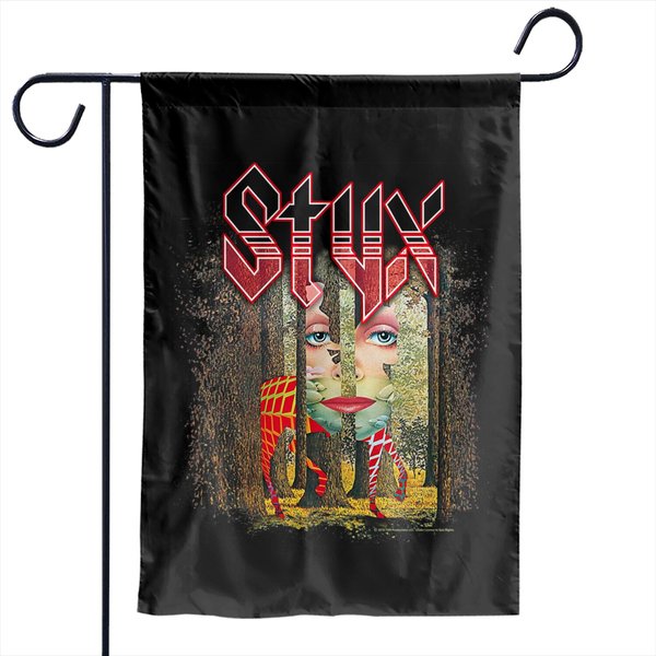 Styx The Grand Illusion Black Adult Garden Flags Tee-image