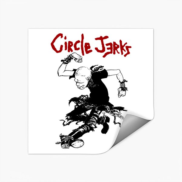 Grey Circle Jerks Gonna Live Sticker Stickers-image