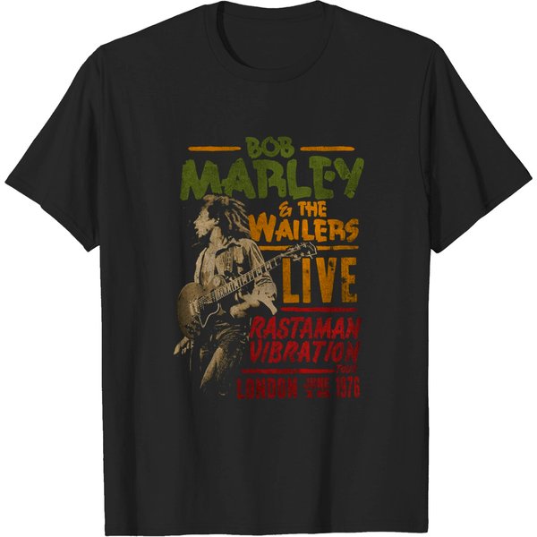 Bob Marley Rastaman Vibration Tour 1976 T Shirt-image