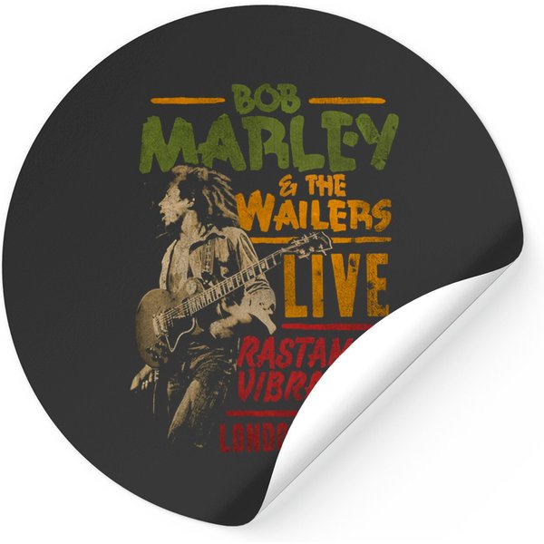 Bob Marley Rastaman Vibration Tour 1976 Stickers-image