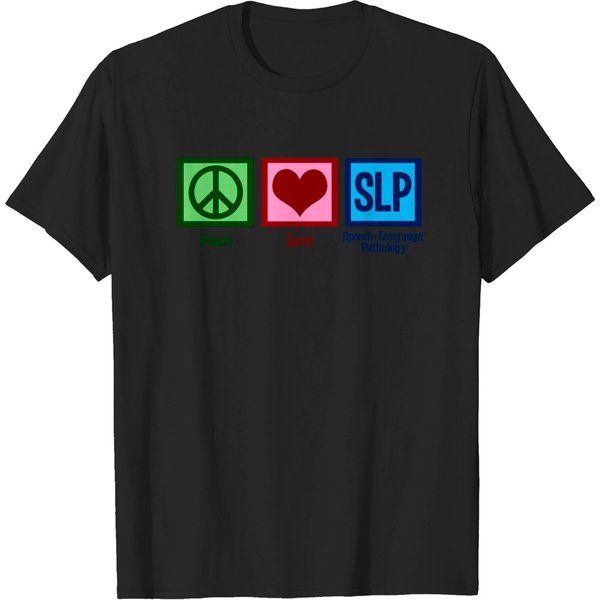 Peace Love Speech Language Pathology - Speech Language Pathology - T-Shirt-image