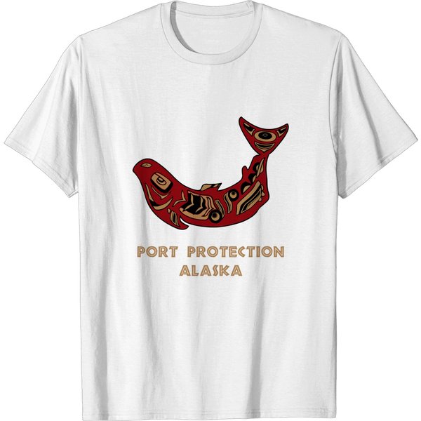 Port Protection Alaska Native American Salmon Fishermen T-Shirt-image
