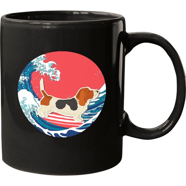 Basset Hound Gifts Surfing Mug