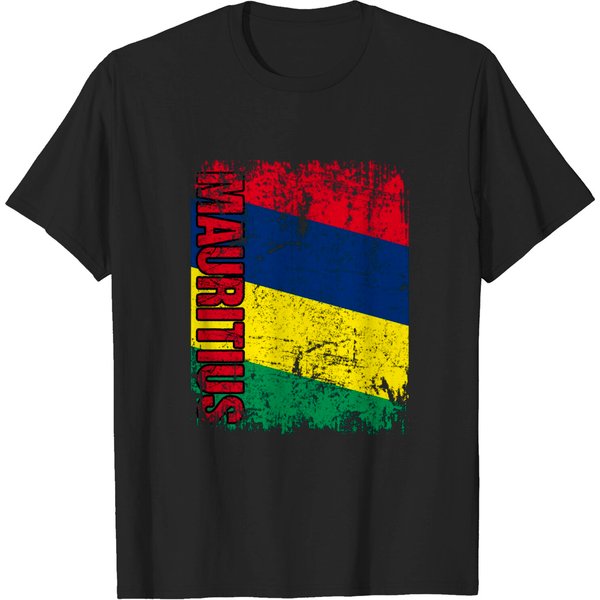 Mauritius Flag Vintage T-Shirt-image