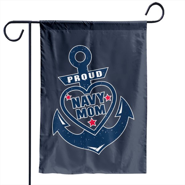Proud Navy Mom - Proud Navy Mom - Garden Flags