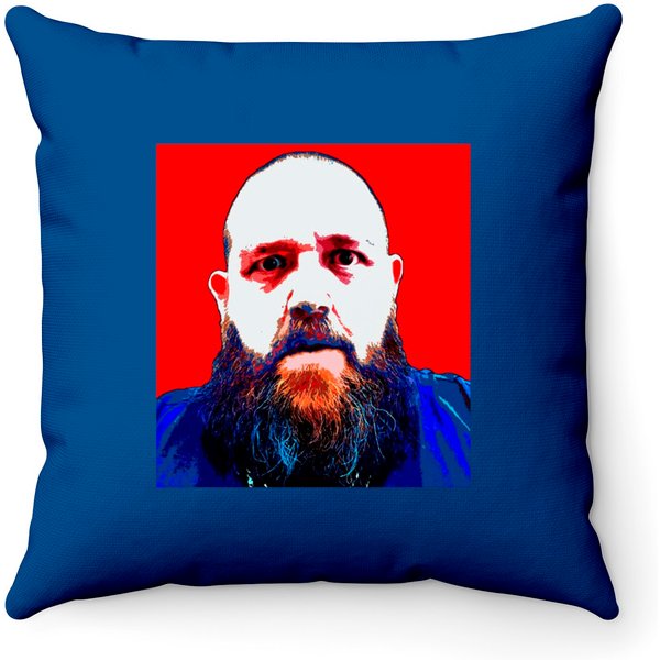 Nick Frost - Nick Frost - Throw Pillows-image