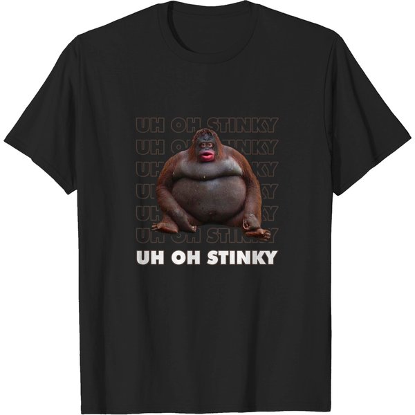Reject Humanity Return To Monke T-Shirt Uh Oh Stinky-image