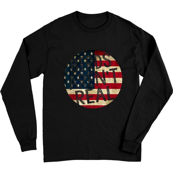 Birds Aren't Real Long Sleeves American Flag Long Sleeves-image